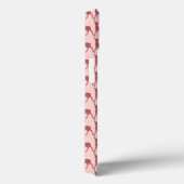 Roze zalm Deer, Aangepast monogram, Gepersonalisee Case-Mate iPhone Case (Achterkant / Rechts)
