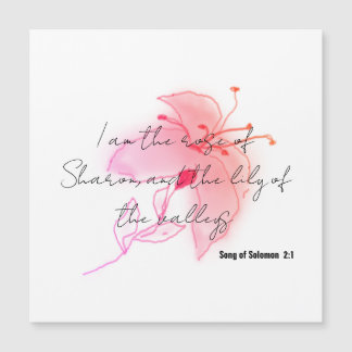 roze zalm lelie blush magneet