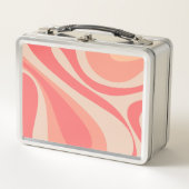 Roze Zalm Mod Swirl Pastel Abstract esthetisch (Voorkant)
