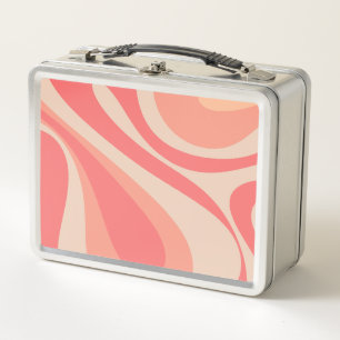 Roze Zalm Mod Swirl Pastel Abstract esthetisch