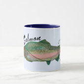 Roze zalmlaag Oorspronkelijk ontwerp Mok (Midden)