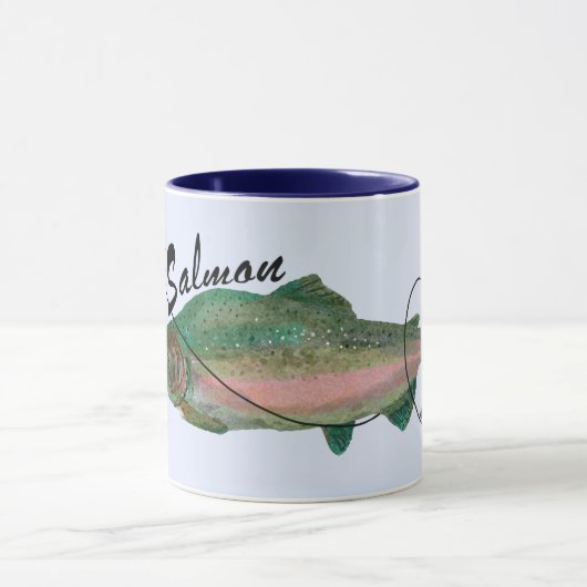 Roze zalmlaag Oorspronkelijk ontwerp Mok (Midden)