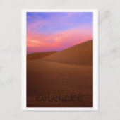 Roze zand briefkaart (Voorkant)