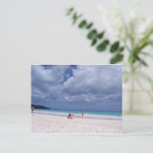 Roze zand briefkaart (Staand voorkant)