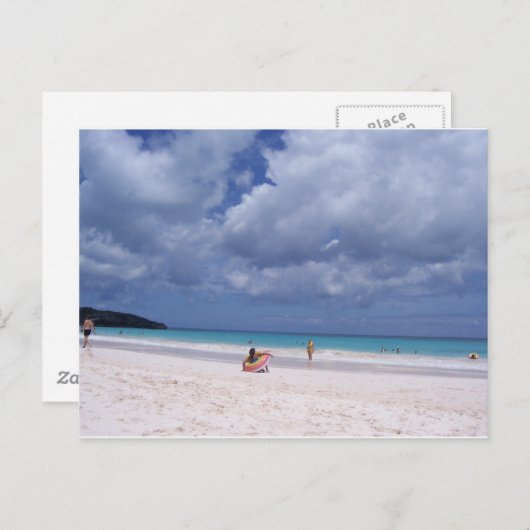 Roze zand briefkaart (Voorkant / Achterkant)