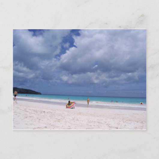 Roze zand briefkaart (Voorkant)