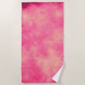 Roze zand Cloud Effect Strandlaken (Voorkant)