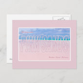Roze zand, Harbour Island, Bahamas Briefkaart (Voorkant / Achterkant)