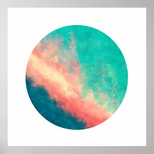 Roze zand paradise (Zen Circle) Poster (Voorkant)