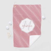 Roze zand Ripples - Aangepaste Golfhanddoek (Insitu)