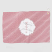Roze zand Ripples - Aangepaste Golfhanddoek (Horizontaal)