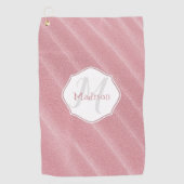 Roze zand Ripples - Aangepaste Golfhanddoek (Voorkant)