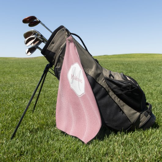 Roze zand Ripples - Aangepaste Golfhanddoek (Groen)