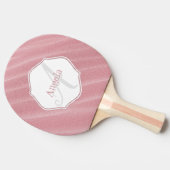 Roze zand ripples Personalized Ping Pong Paddle Tafeltennisbatje (Zijkant)