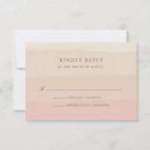 Roze Zand RSVP-kaart RSVP Kaartje (Voorkant)