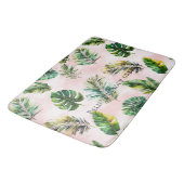 Roze Zand Tropische bladeren Badmat (Gekanteld)