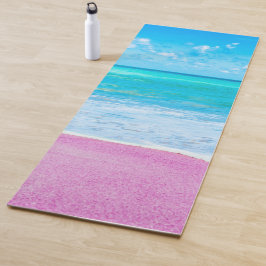 Roze zandbak yogamat