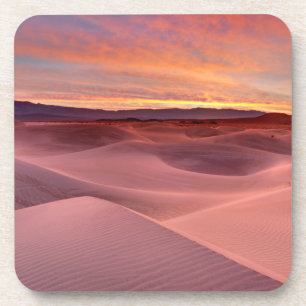 Roze zandduinen, Death Valley, CA Bier Onderzetter