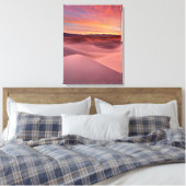 Roze zandduinen, Death Valley, CA Canvas Afdruk (Insitu (Slaapkamer))