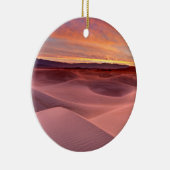 Roze zandduinen, Death Valley, CA Keramisch Ornament (Rechts)