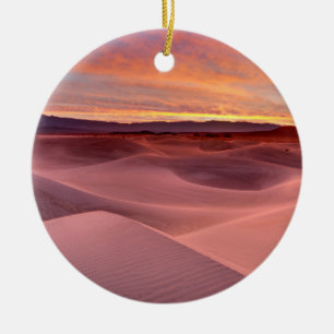 Roze zandduinen, Death Valley, CA Keramisch Ornament