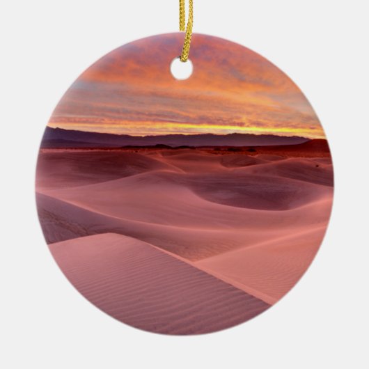 Roze zandduinen, Death Valley, CA Keramisch Ornament (Voorkant)