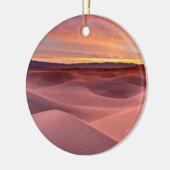 Roze zandduinen, Death Valley, CA Keramisch Ornament (Links)