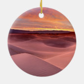Roze zandduinen, Death Valley, CA Keramisch Ornament (Achterkant)
