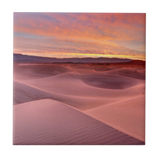 Roze zandduinen, Death Valley, CA Tegeltje (Voorkant)