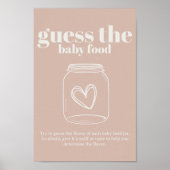 Roze zandsteen typografie Baby Guess Baby Food Poster (Voorkant)