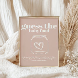 Roze zandsteen typografie baby raad babyvoeding poster
