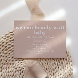 Roze zandsteen typografie Baring wachten baby show Kaart