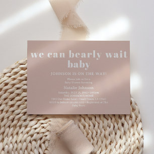 Roze zandsteen typografie Baring wachten baby show Kaart