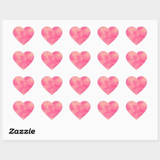 Roze Zandstorm Hart Sticker (Vel)