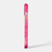 Roze zandstorm iPhone 15 case (Linkerkant)