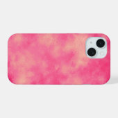 Roze zandstorm iPhone 15 case (Achterkant horizontaal)