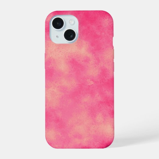 Roze zandstorm iPhone 15 case (Achterkant)