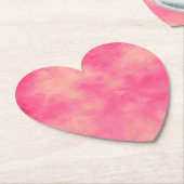 Roze zandstorm kartonnen onderzetters (Gekanteld)