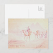 Roze zandstorm op Pyramids Briefkaart (Voorkant / Achterkant)