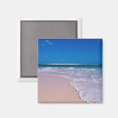 Roze zandstrand op Conch Bay, Cat Island Magneet (Voorkant / Achterkant)