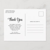 Roze zangvogels op een boomtak Dank u Briefkaart (Achterkant)