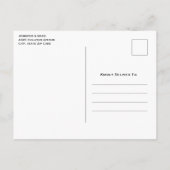 Roze zangvogels op een boomtak Save the Date Uitnodiging Briefkaart (Achterkant)