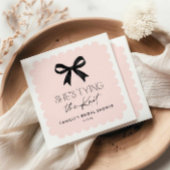 Roze Ze bindt het Know Vrijgezellenfeest Servet