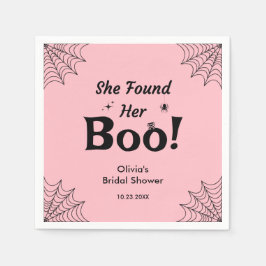 Roze Ze Heeft Haar Boo Halloween Bruidsdouche  Servet