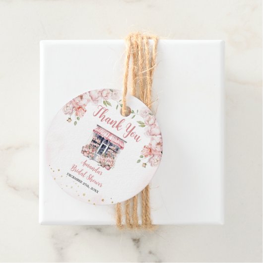 Roze Ze is van de markt Vrijgezellenfeest dank u Bedankjes Labels (In situ)