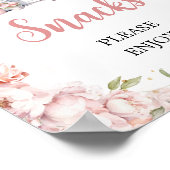 Roze Ze is van de markt Vrijgezellenfeest snacks Poster (Hoek)