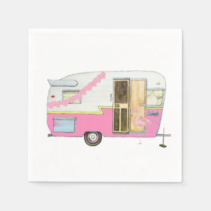 Roze Ze Shed Camper Trailer Servet