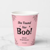 Roze Ze Vond Haar Boo Halloween Bruidsfeest Papieren Bekers (Voorkant)