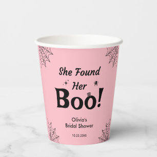 Roze Ze vond haar Boo Halloween Bruiloft Borrel Papieren Bekers