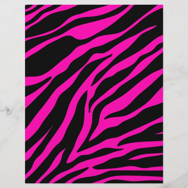 roze zebra (Voorkant)